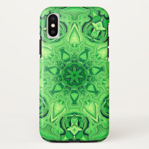 Green Mandala iPhone X Case