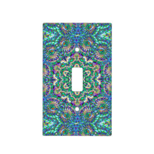 Green Mandala Light Switch Cover