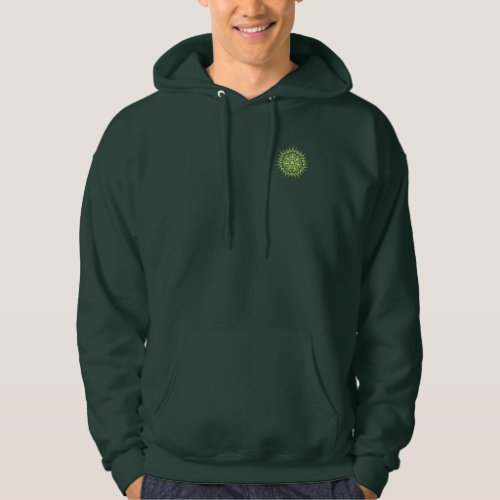 GREEN MANDALA OF LIFE HOODIE