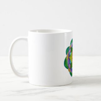 Green Mandala Painting  Classic White Mug