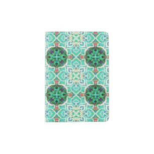 Green Mandala Passport Holder