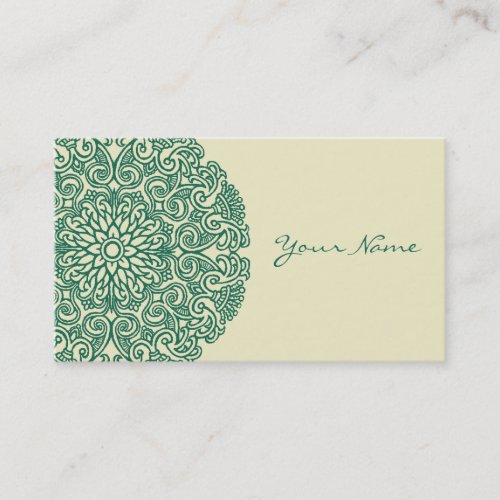 Green Mandala Business Card