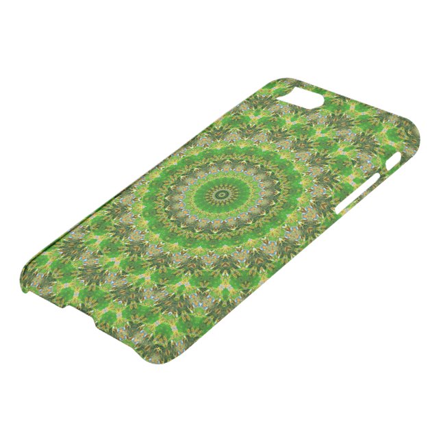 Green Mandala Wheel... Uncommon iPhone Case (Bottom)