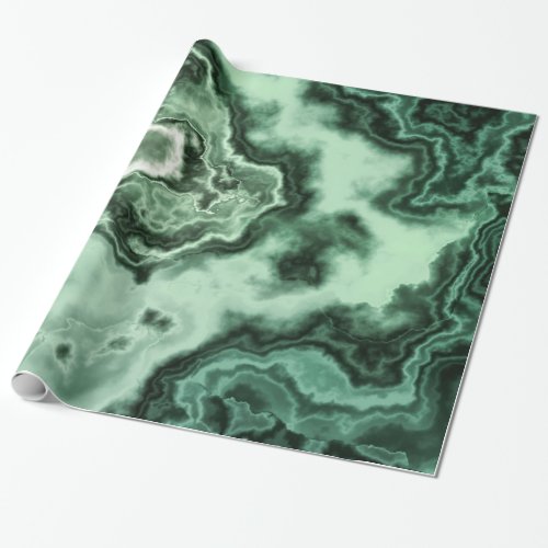 Green Marble 1 Wrapping Paper