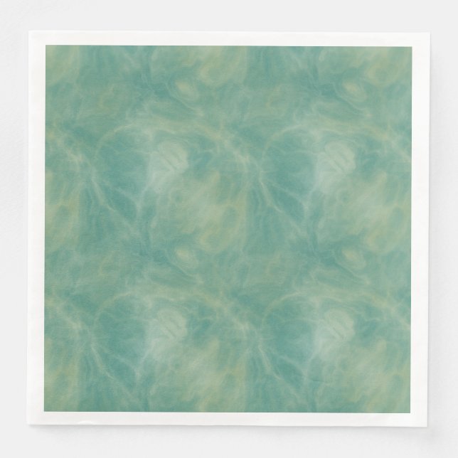 green marble abstract   paper dinner napkins (Front)