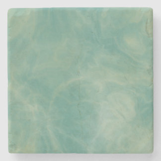 green marble abstract   stone coaster
