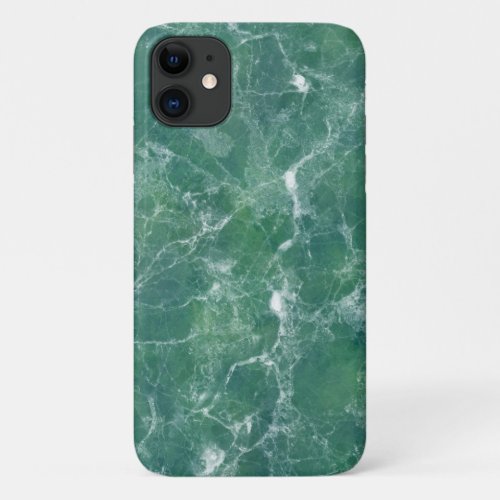 Green marble iPhone 11 case