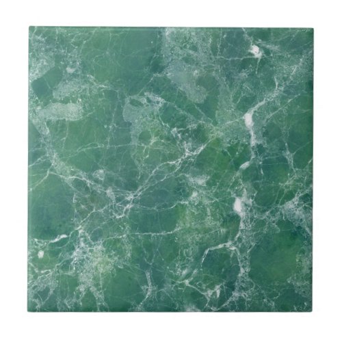 Green marble ceramic tile