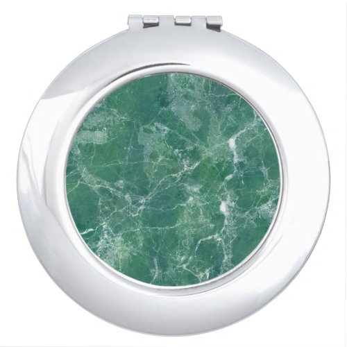 Green marble compact mirror