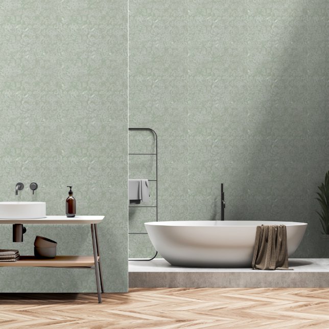 Green marble design wallpaper  (Bathroom)