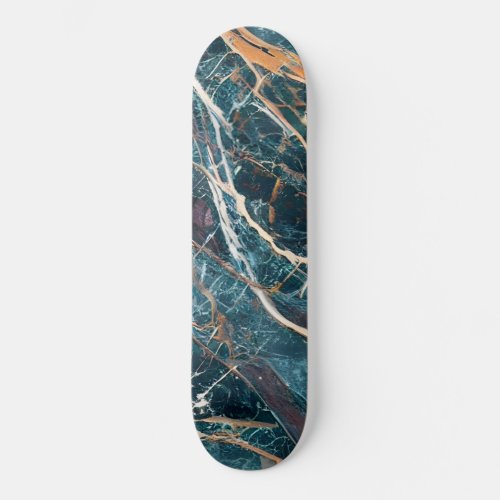 green marble gold marble marble art 1 skateboard