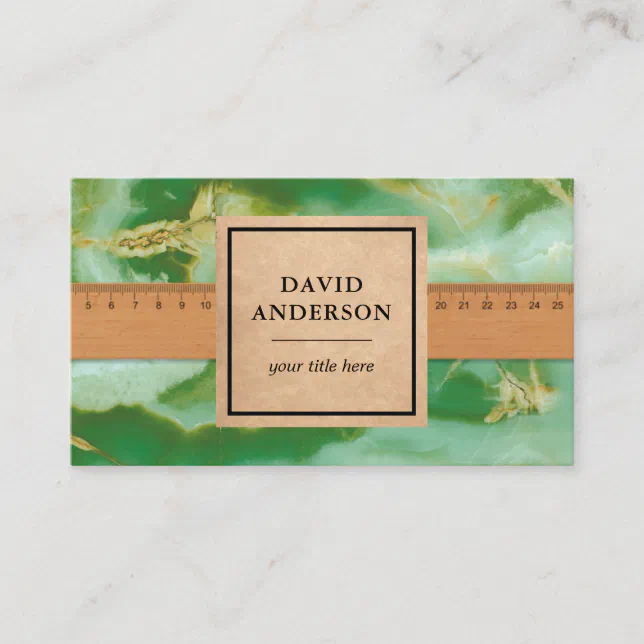 Green Marble Granite Splashback Kitchen Countertop Business Card Zazzle