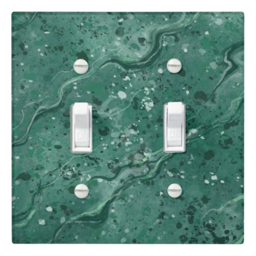 Green Marble Light Switch Cover