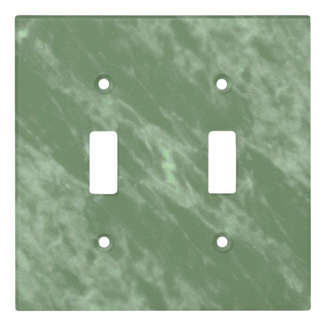 Green Marble Light Switch Cover (Front)