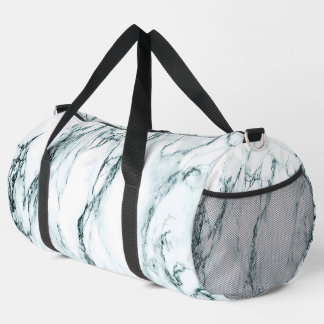 Green Marble Look Duffle Bag