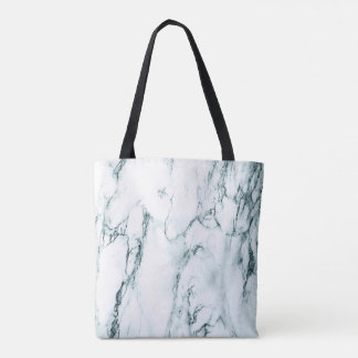 Green Marble Look Tote Bag