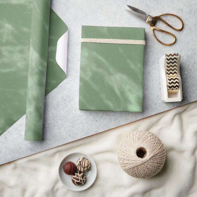 Green Marble Look Wrapping Paper (Crafts)