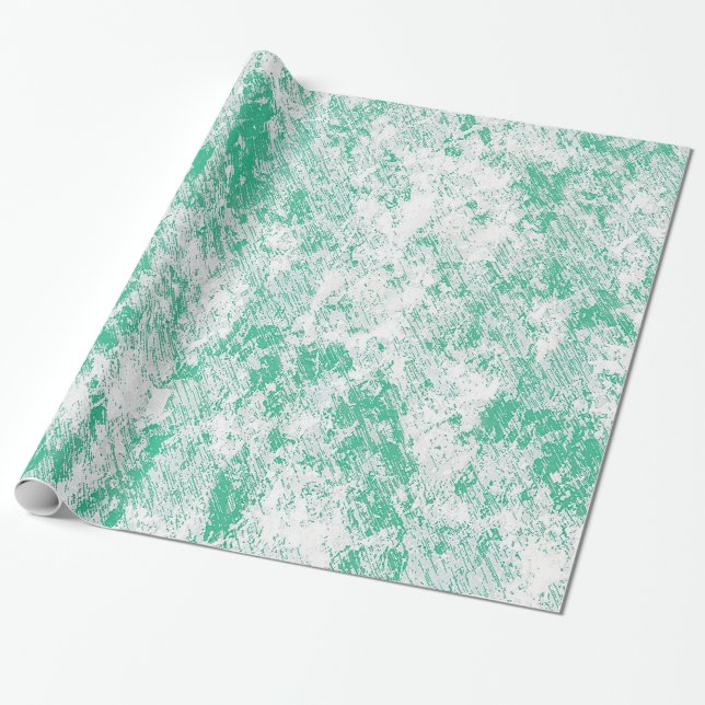 Green Marble Mesh Gift Wrap (Unrolled)
