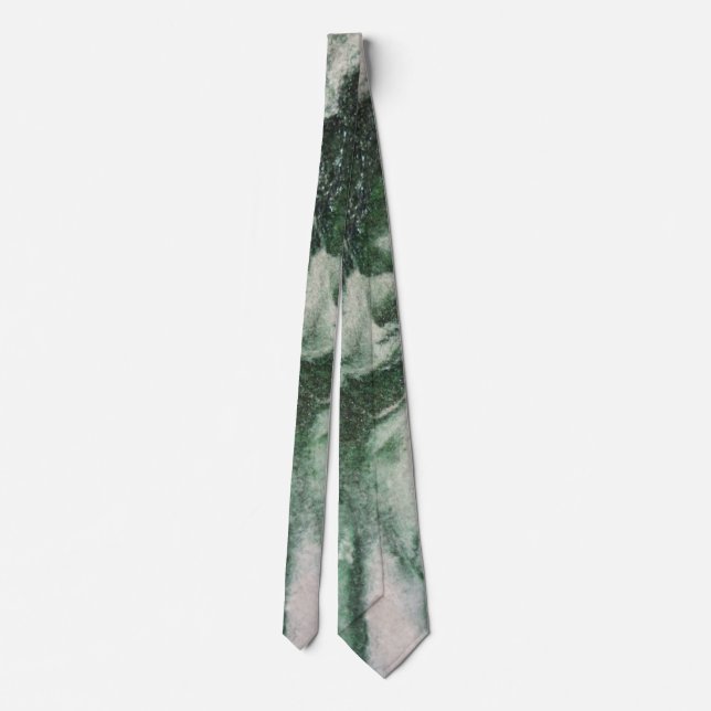 green marble neck tie (Back)