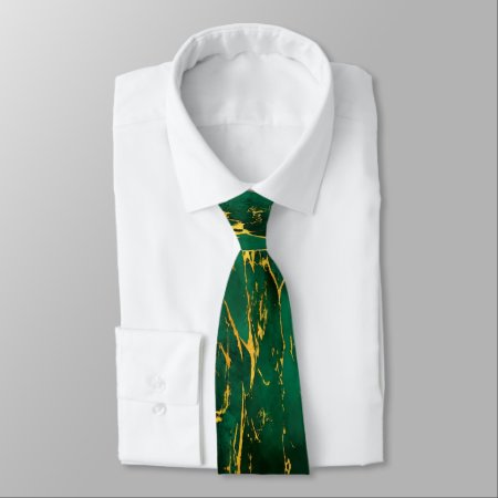 Green Marble Neck Tie