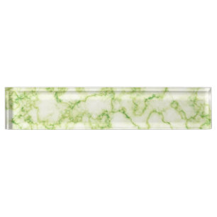 Green Marble Pattern Desk Name Plate