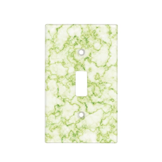 Green Marble Pattern Light Switch Cover (Front)