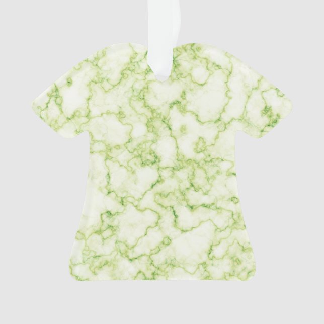 Green Marble Pattern Ornament (Front)