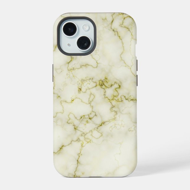 Green Marble Patterned Iphone Case (Back)