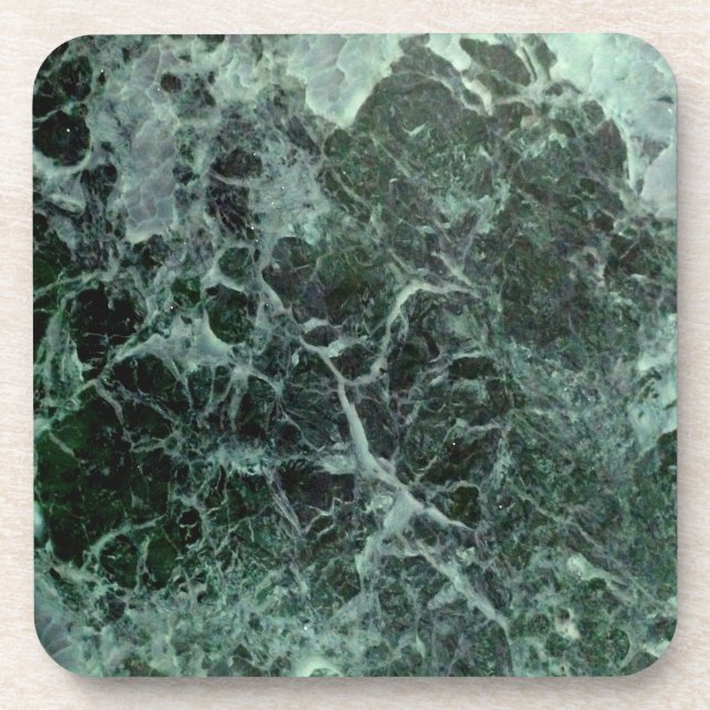 Green marble Plastic with Cork coasters (Front)