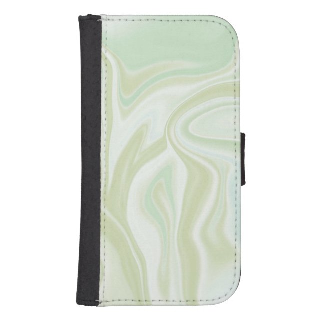 Green Marble  Samsung Galaxy S4 Wallet Case (Front)