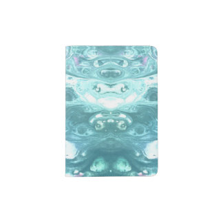 Green Marble Stone Abstract Print Nature Pattern Passport Holder