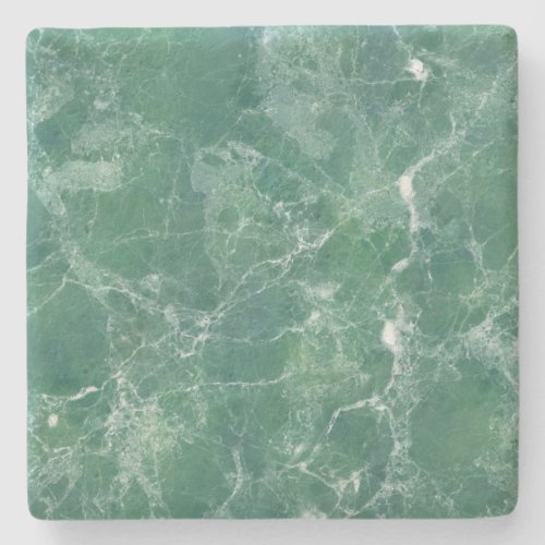 Green marble stone coaster