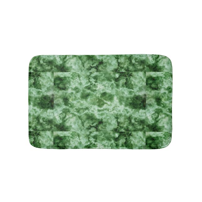 Green Marble Texture Bathroom Mat (Front)