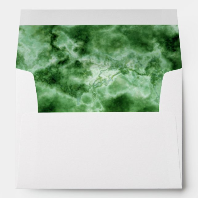Green Marble Texture Envelope (Back (Bottom))