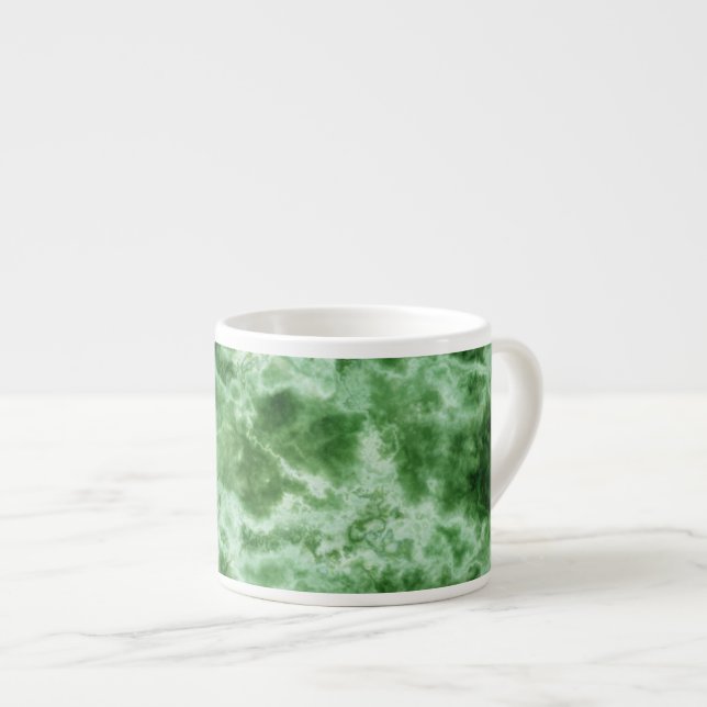 Green Marble Texture Espresso Cup (Front Right)