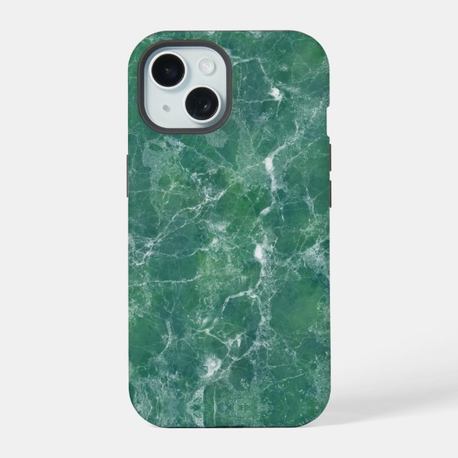Green Marble Texture Iphone Case (Back)