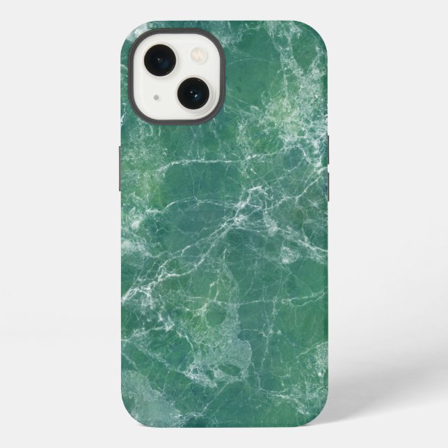 Green Marble Texture  Iphone Case (Back)