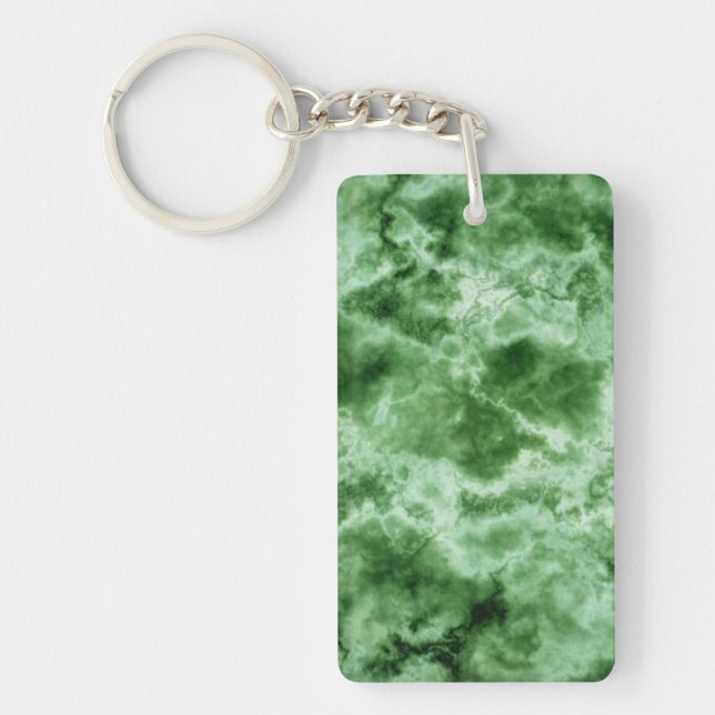 Green Marble Texture Keychain (Front)