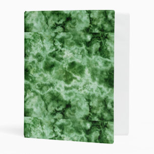Green Marble Texture Mini Binder