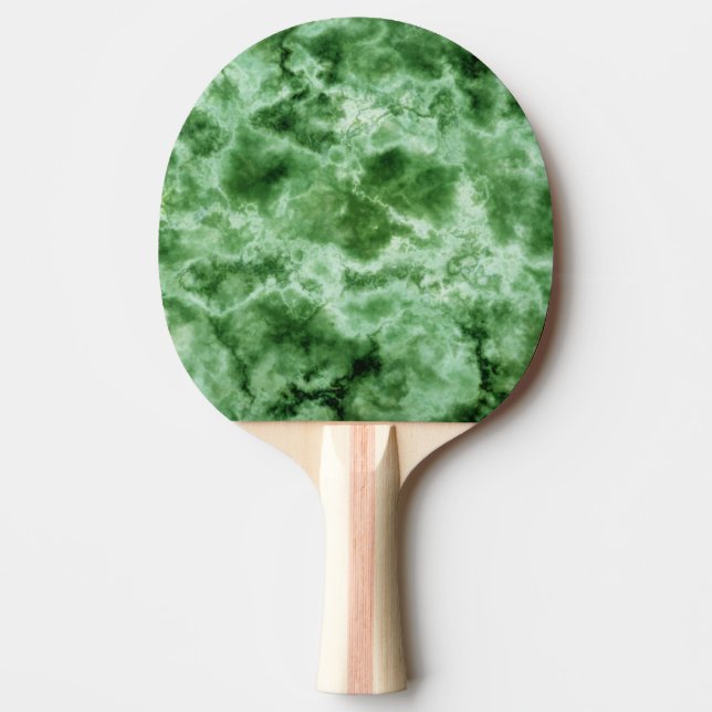 Green Marble Texture Ping-Pong Paddle (Front)