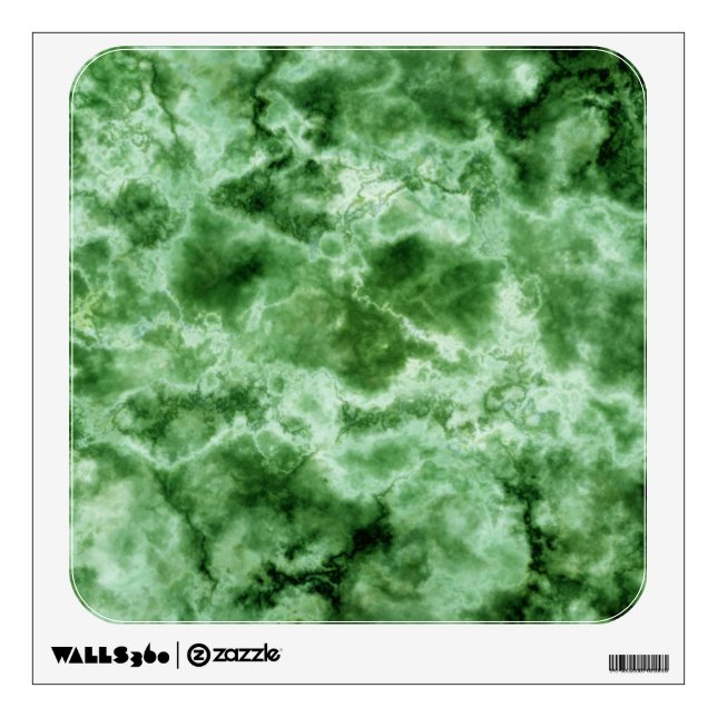 Green Marble Texture Wall Sticker (Front)