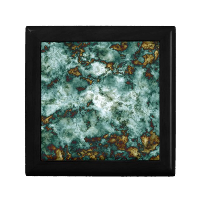 Green Marble Texture With Veins Gift Box (Front)