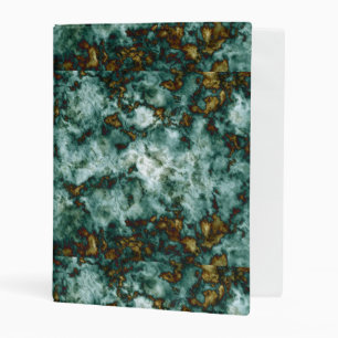 Green Marble Texture With Veins Mini Binder