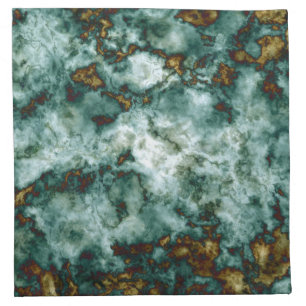 Green Marble Texture With Veins Napkin