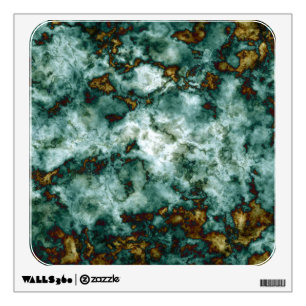 Green Marble Texture With Veins Wall Decal