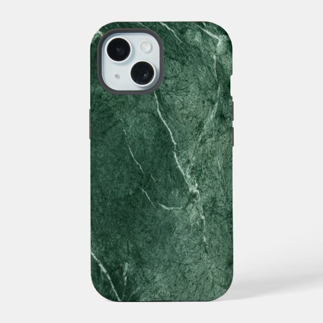 Green Marble Textured Iphone Case (Back)