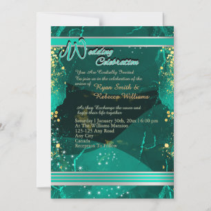Green Marble Thin Magnetic Card