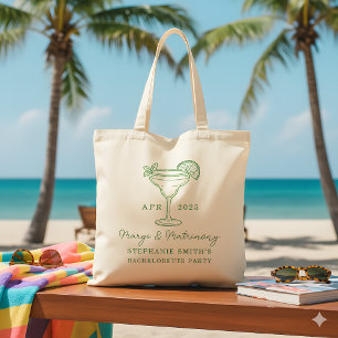 Green Margs and Matrimony Bachelorette Party Tote Bag