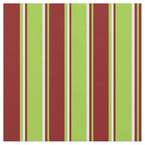 Green, Maroon & Light Cyan Stripes Fabric
