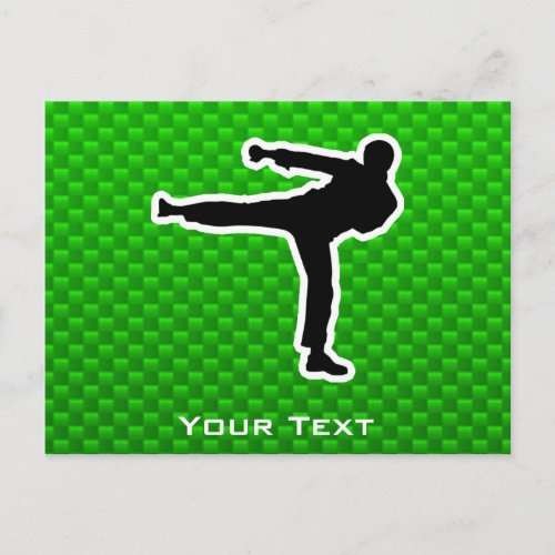 Green Martial Arts Postcard